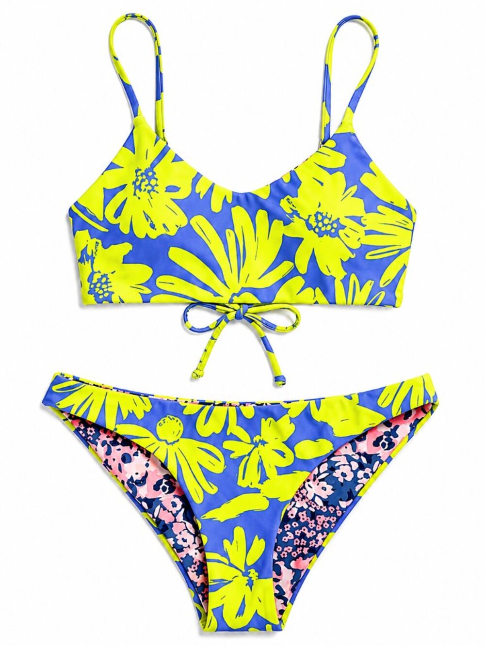 NWT Maaji Bralette Bikini Top & Bottom Reversible 2 Piece Set Small S